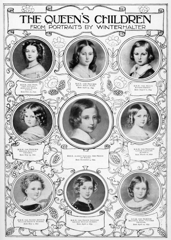 Queen Victoria's children, mid-19th century.Artist: Franz Xaver Winterhalter