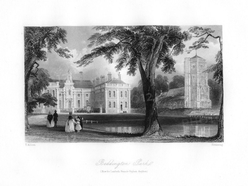 'Beddington Park', 19th century.Artist: Flemming