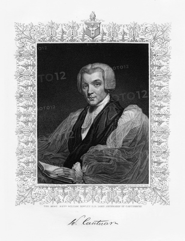 William Howley, Archbishop of Canterbury, 19th century.Artist: W Holl