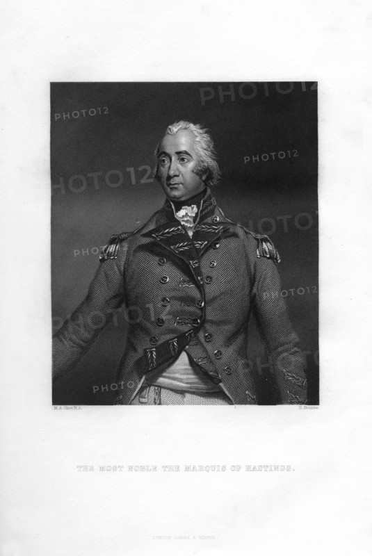 Francis Rawdon-Hastings, 1st Marquess of Hastings, Governor-General of India, 19th century.Artist: Herbert Bourne