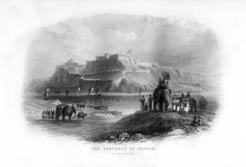 The Fortress of Chunar, India, 19th century. Artist: Unknown