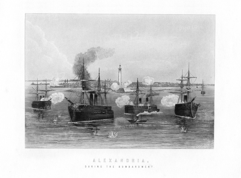 'Alexandria, During the Bombardment', 1882, (19th century). Artist: Unknown