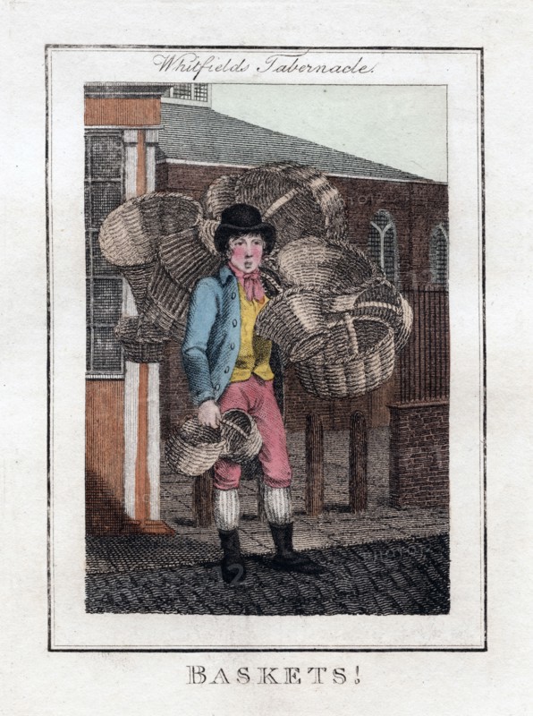 'Baskets!', Whitfield's Tabernacle, London, 1805. Artist: Unknown