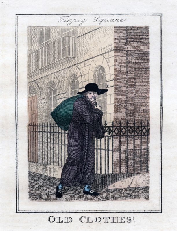 'Old Clothes!', Fitzroy Square, London, 1805. Artist: Unknown