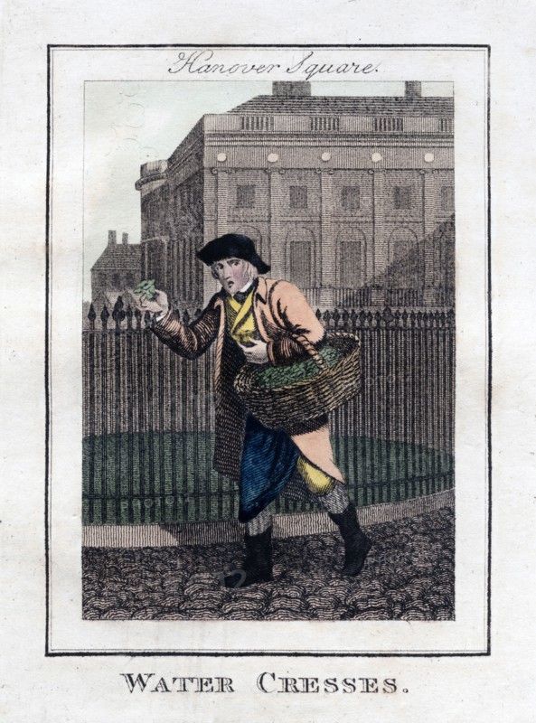 'Water Cresses', Hanover Square, London, 1805. Artist: Unknown
