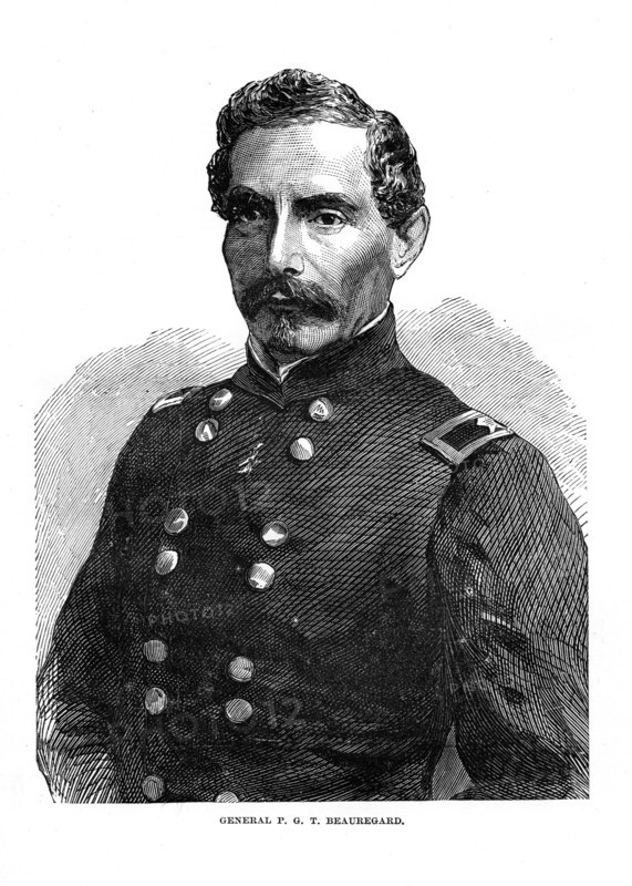 Pierre Gustave Toutant de Beauregard, American soldier, c1860s. Artist: Unknown