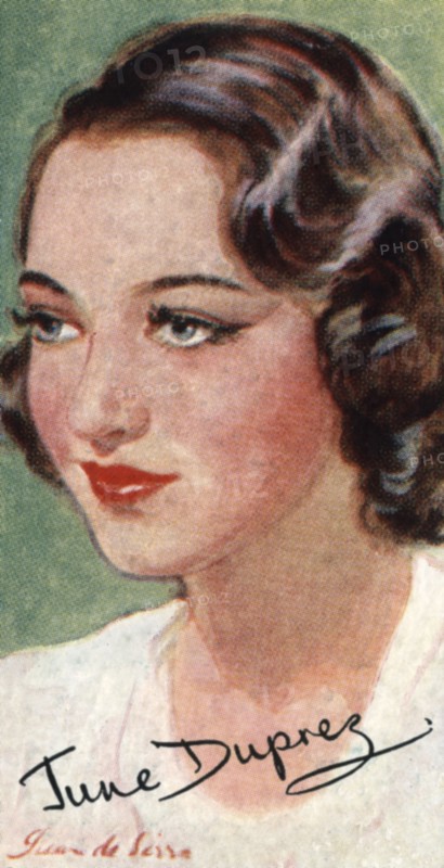 June Duprez, (1918-1984), British film actress, 20th century. Artist: Unknown