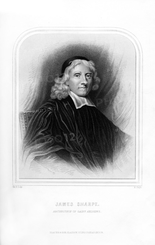 James Sharpe, Scottish clergyman, (1870). Artist: R Page