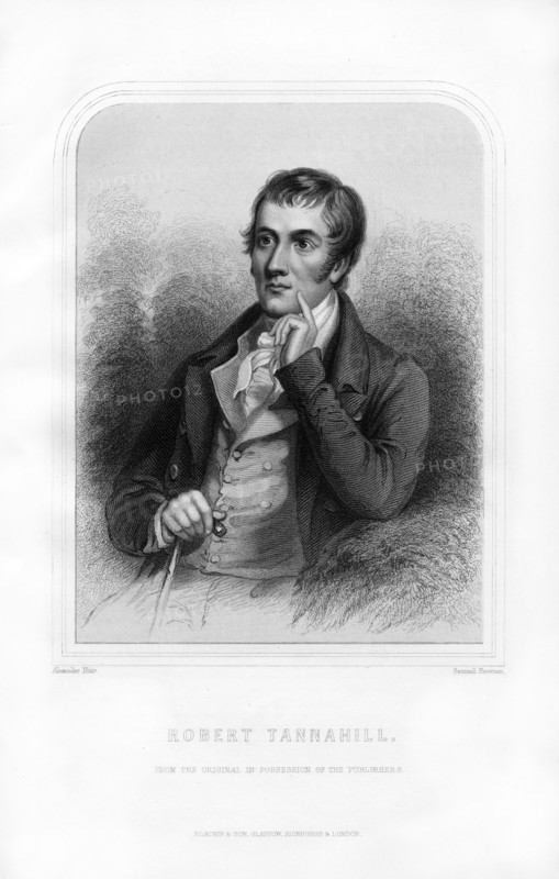 Robert Tannahill, Scottish poet, 1870. Artist: Samuel Freeman