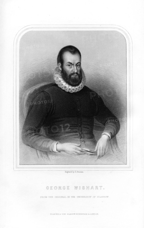 George Wishart, Scottish religious reformer and Protestant martyr, (1870). Artist: S Freeman