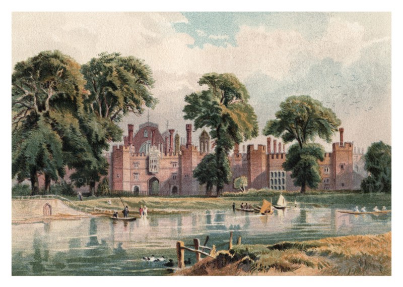 'Hampton Court Palace', 1880. Artist: Unknown