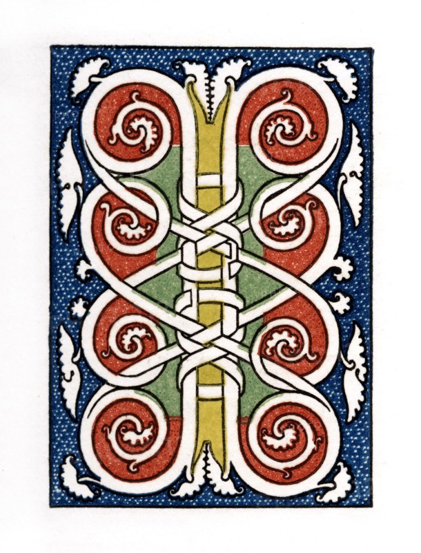 Initial letter 'I', 1476, (1843). Artist: Henry Shaw