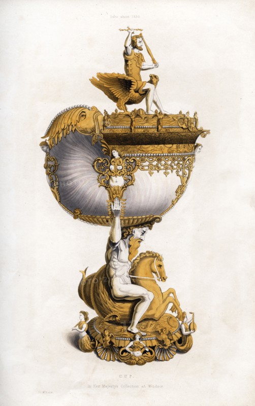 Cup, c1530, (1843).Artist: Henry Shaw