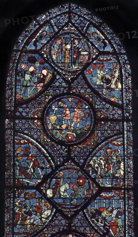 Charlemagne Window, Cathedral of Chartres, France, c1225. Artist: Unknown