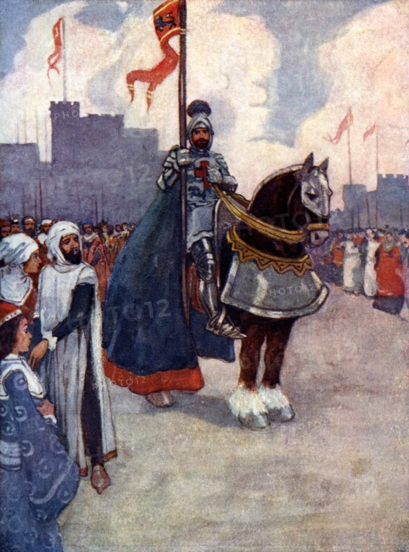 'Richard went away to Palestine', 1190, (1905).Artist: A S Forrest