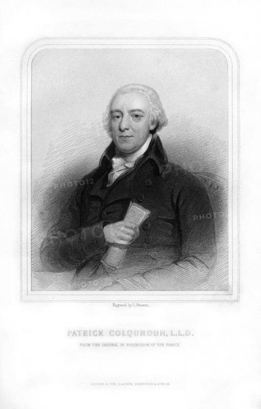 Patrick Colquhoun, Scottish police magistrate and statistical writer, (1870).Artist: S Freeman