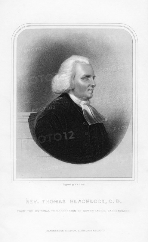 Thomas Blacklock, Scottish poet, (1870).Artist: William Holl
