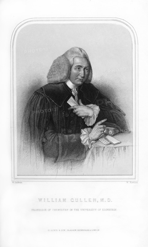 William Cullen, Scottish physician and chemist, (1870).Artist: W Howison
