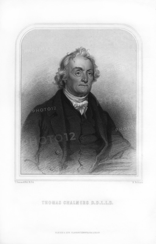 Thomas Chalmers, Scottish divine, (1870).Artist: H Robinson