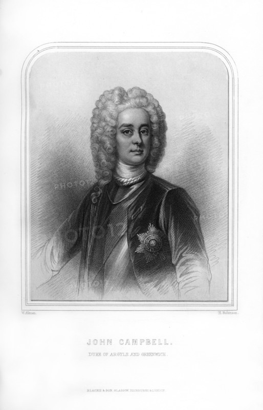 John Campbell, Duke of Argyll and Greenwich, Scottish soldier and statesman, (1870).Artist: H Robinson