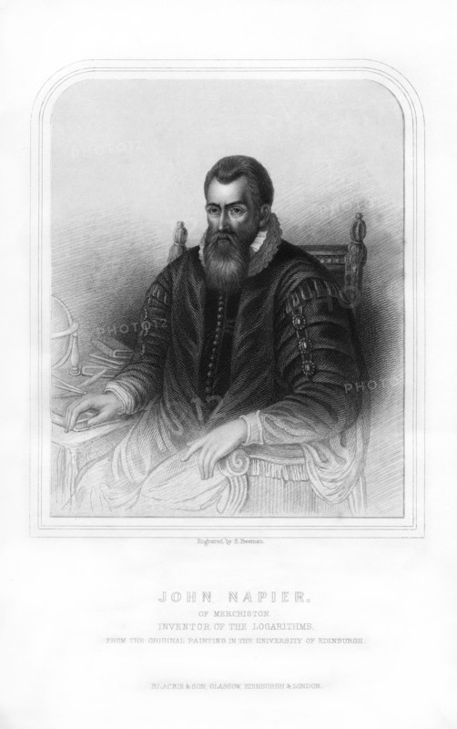 John Napier, Scottish mathematician, physicist, astronomer and astrologer, (1870).Artist: S Freeman