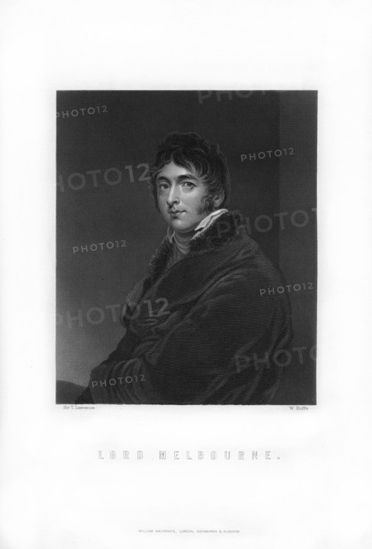 William Lamb, 2nd Viscount Melbourne, British Whig statesman and Prime Minister, (1893).Artist: W Roffe