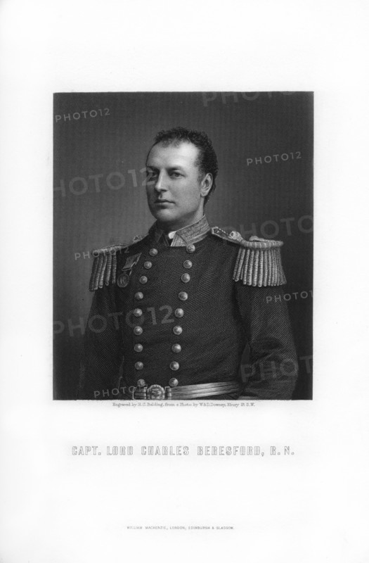 Lord Charles Beresford, British Admiral and Member of Parliament, 1893.Artist: HC Balding