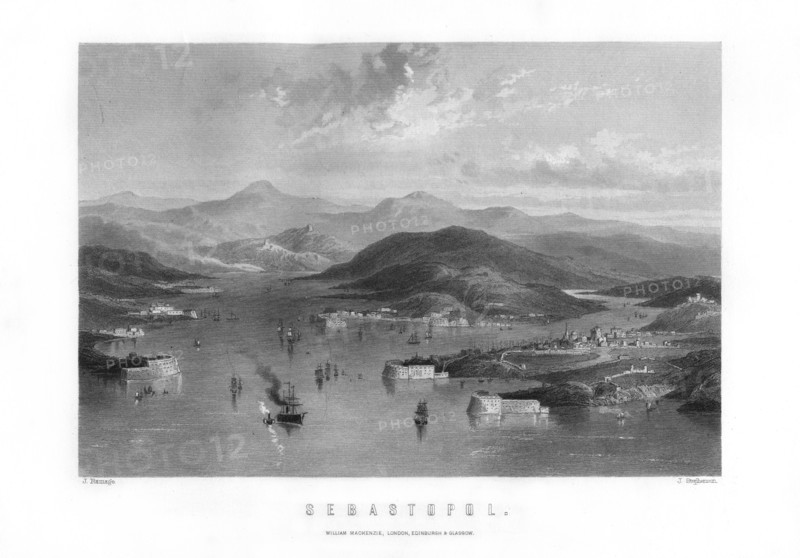 Sevastopol, a port city in Ukraine, 1893.Artist: J Stephenson