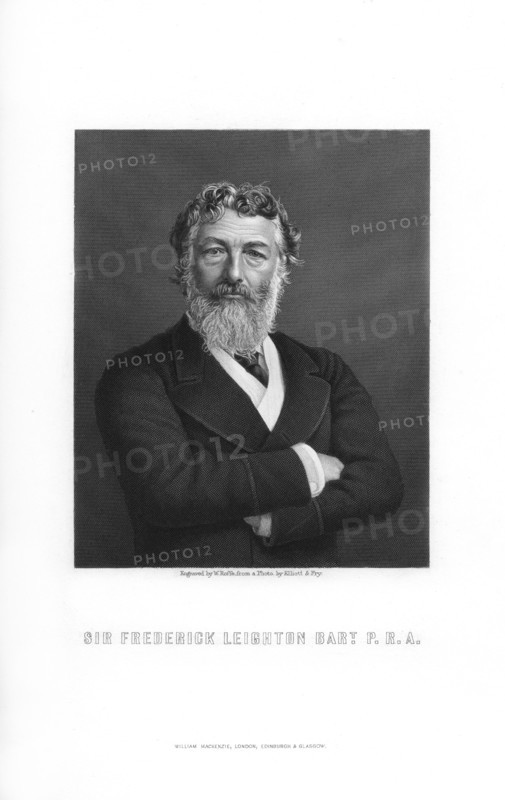 Frederic Leighton, 1st Baron Leighton, English painter and sculptor, (1899).Artist: W Roffe