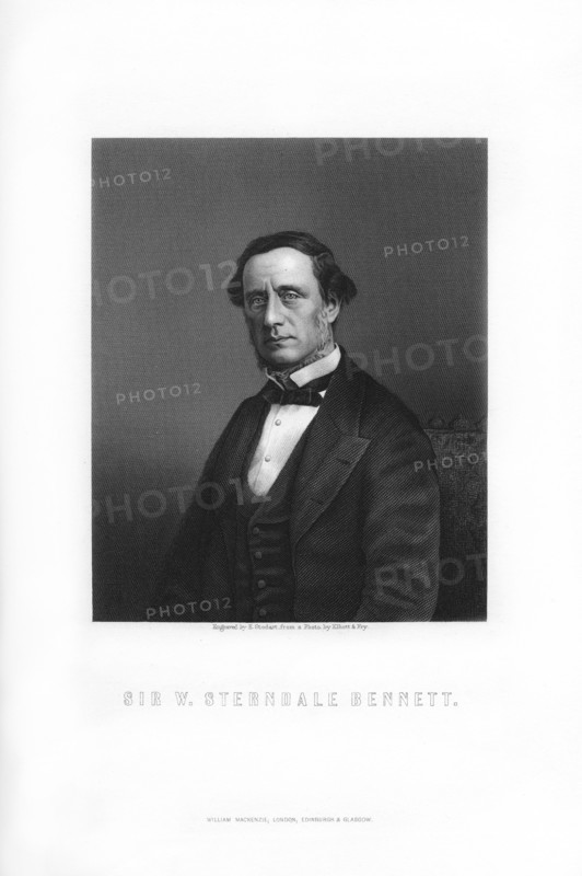 Sir William Sterndale Bennett, English composer, (1899).Artist: E Stodart