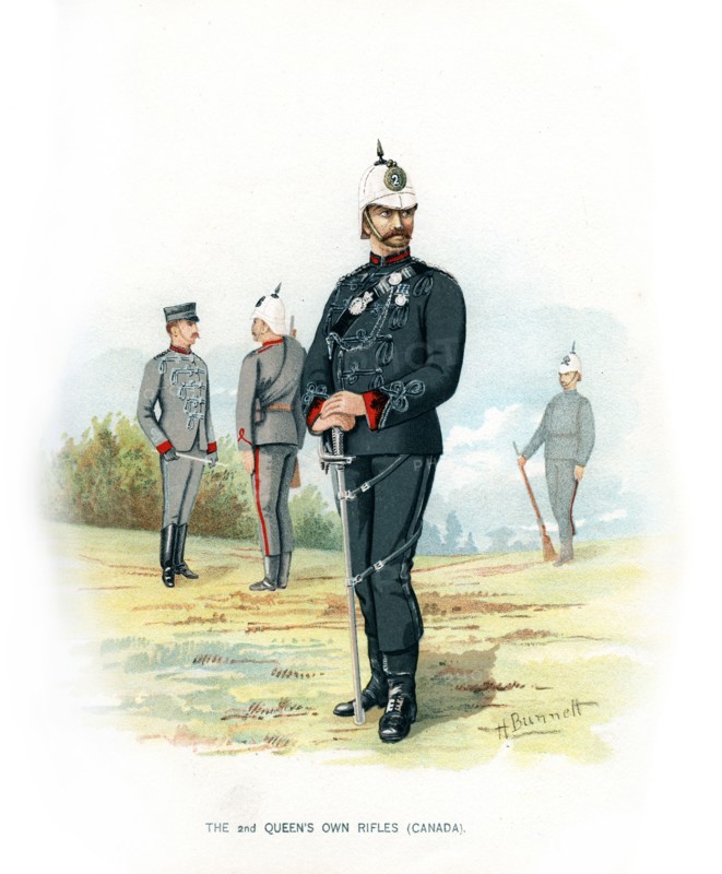 'The 2nd Queen's Own Rifles (Canada)', c1890.Artist: H Bunnett
