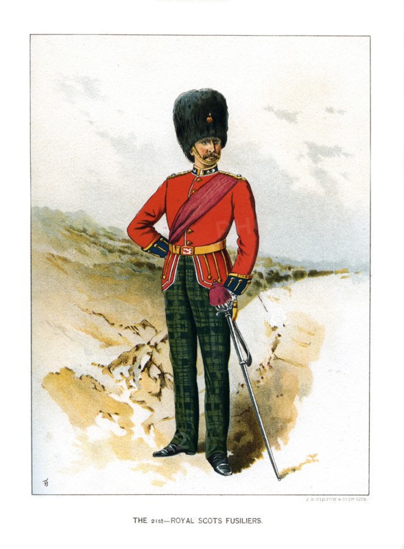 'The 21st Royal Scots Fusiliers', c1890. Artist: Unknown