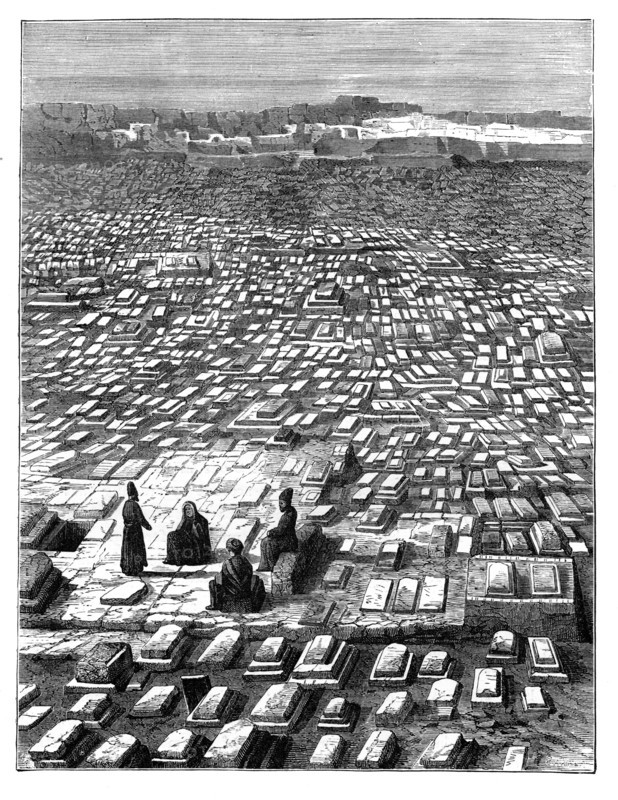 The cemetery at Mecca, c1890. Artist: Unknown