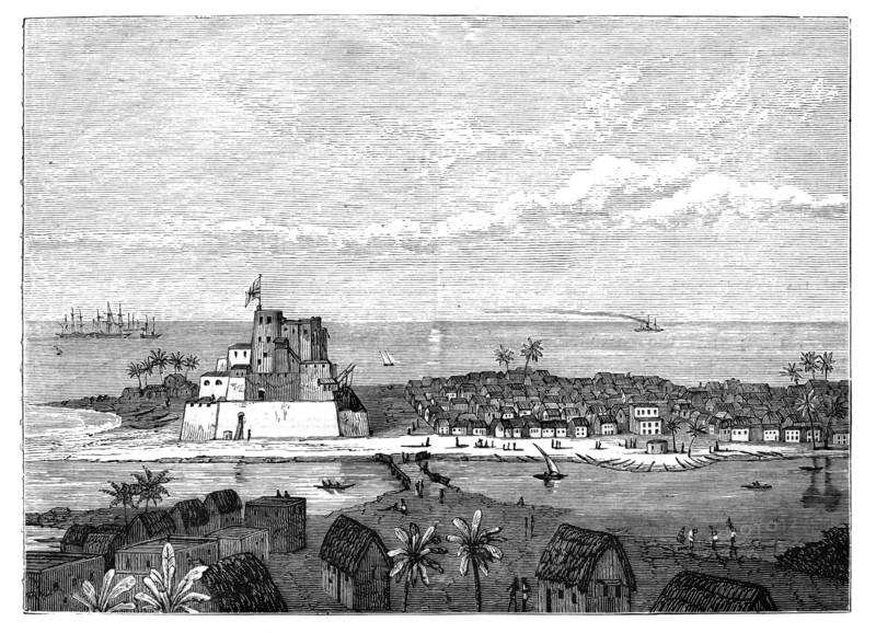 Elmina, Gold Coast, West Africa, c1890. Artist: Unknown