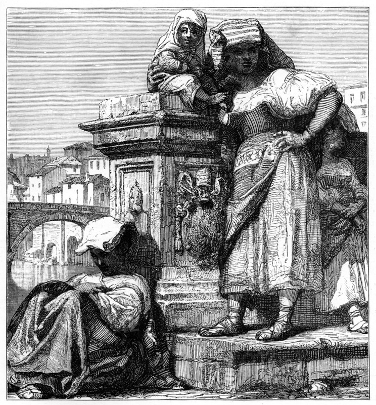 'Women of the Campagne in Rome', c1890. Artist: Unknown