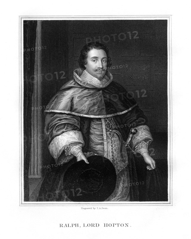 Sir Ralph, Lord Hopton, English soldier, (1827).Artist: TA Dean