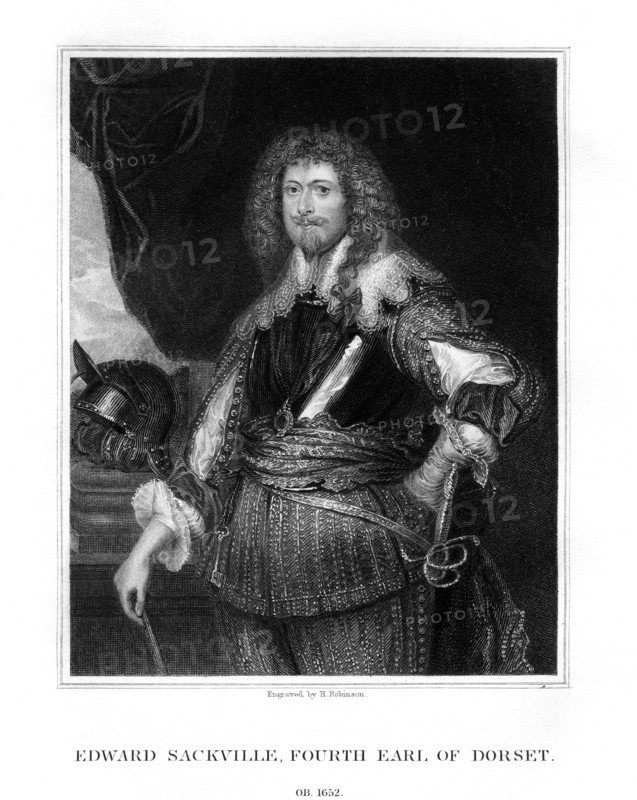 Edward Sackville, 4th Earl of Dorset, English soldier and statesman, (1829).Artist: H Robinson
