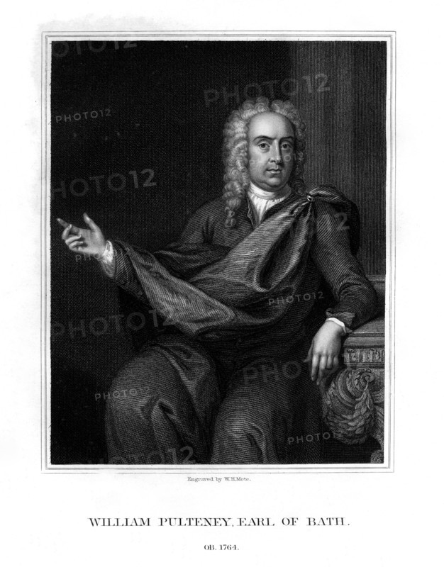 William Pulteney, 1st Earl of Bath, English politician, (1832).Artist: WT Mote