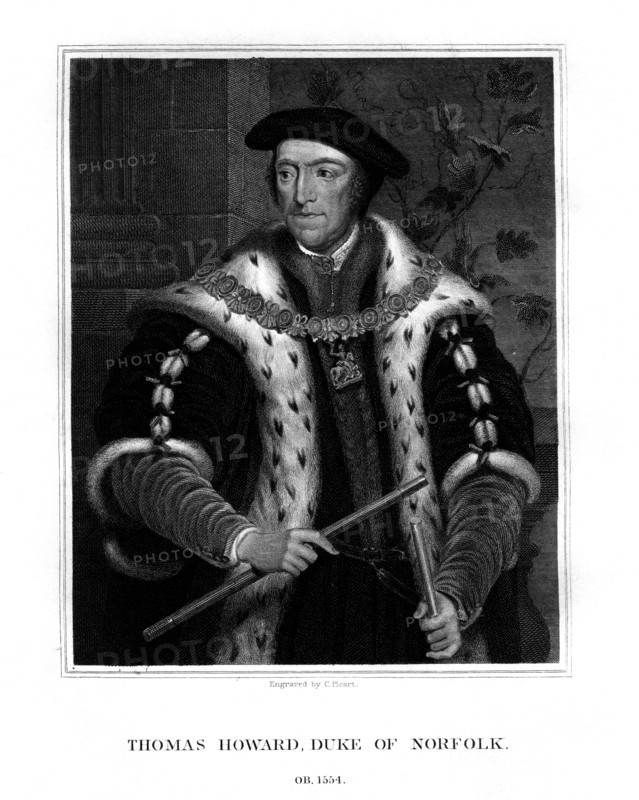 Thomas Howard, 3rd Duke of Norfolk, English politician, (1823).Artist: C Picart