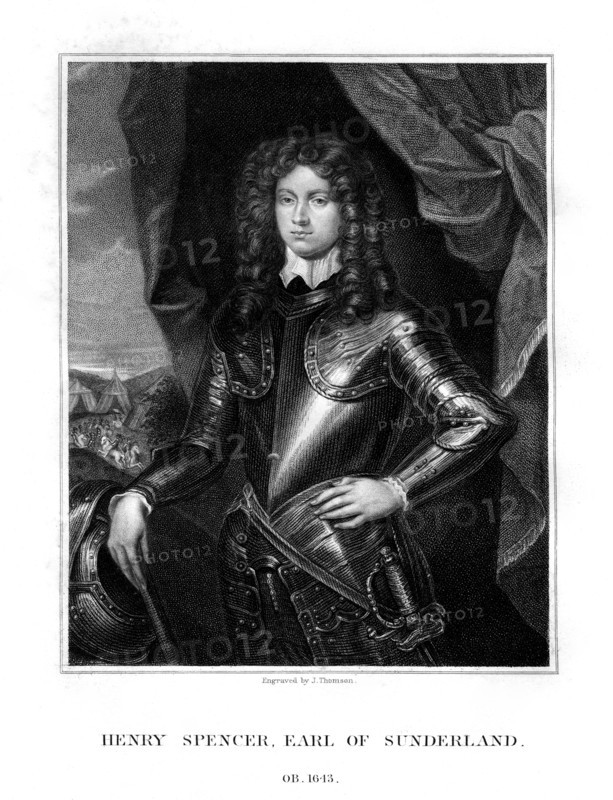 Henry Spencer, 1st Earl of Sunderland, English soldier, (1823).Artist: J Thomson