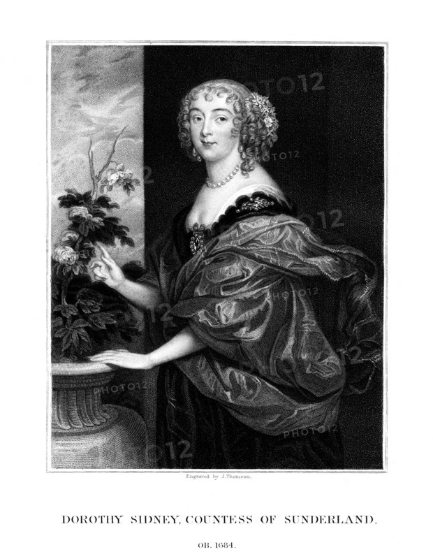 Dorothy Spencer, Countess of Sunderland, (1823).Artist: J Thomson