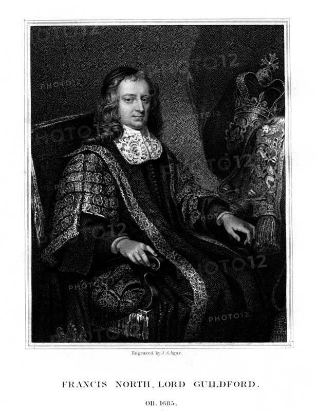 Francis North, 1st Baron Guilford, (1823).Artist: John Samuel Agar