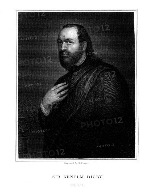 Sir Kenelm Digby, English scientist and diplomat (1825). Artist: R Cooper