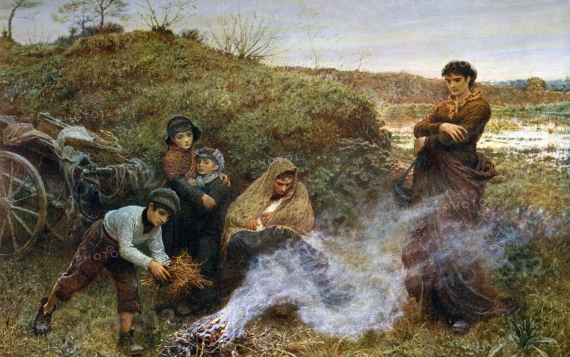'The Vagrants', 1868, (1912).Artist: Fred Walker