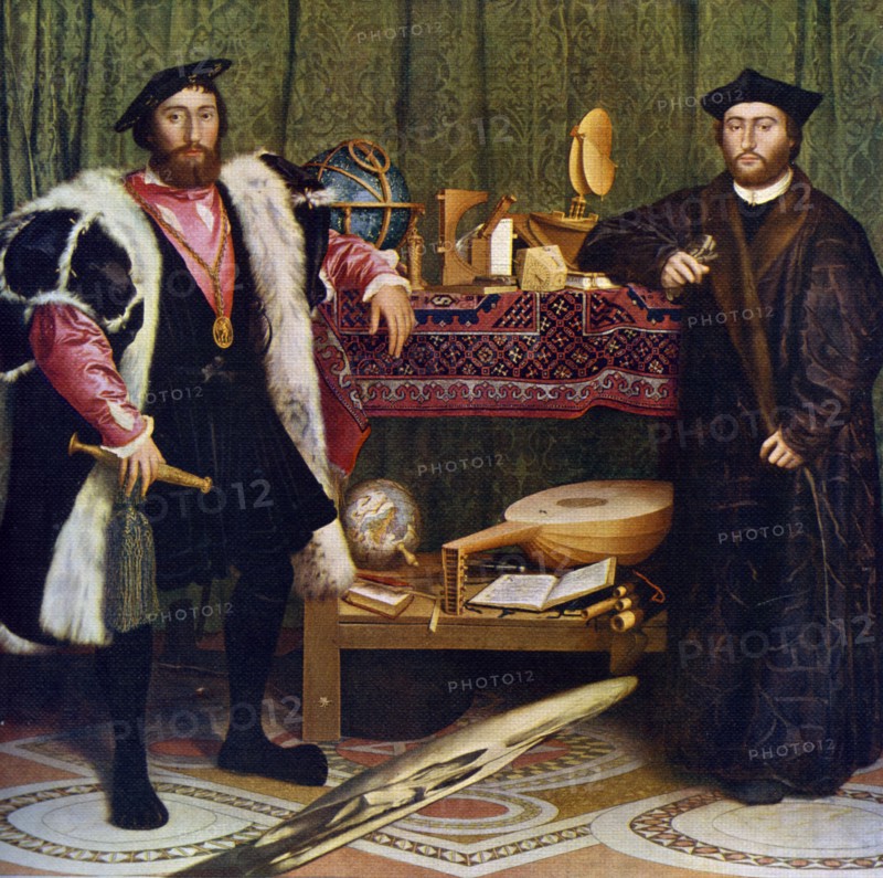 'The Ambassadors', 1533, (1912).Artist: Hans Holbein the Younger