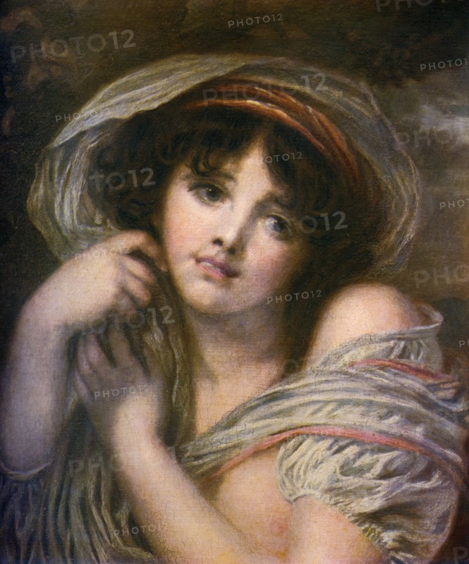 'A Girl', late 18th century, (1912).Artist: Jean-Baptiste Greuze