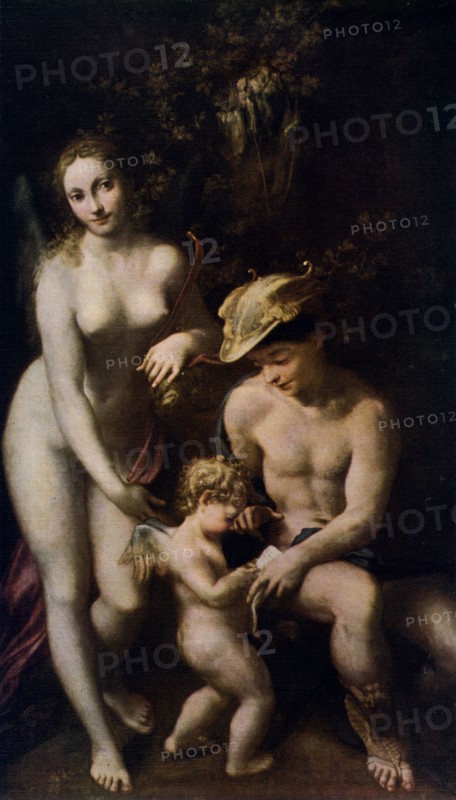 Venus with Mercury and Cupid ('The School of Love')', c1525, (1912).Artist: Correggio