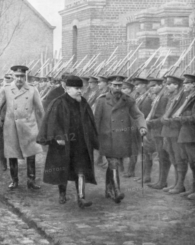 French President Raymond Poincare and King George V, December 1914. Creator: Unknown.