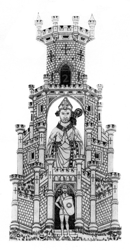 Robert Wyville, the Bishop of Salisbury and his champion, (1924). Artist: Unknown