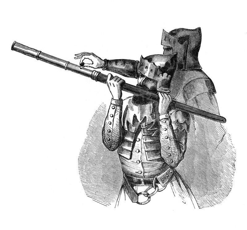 Hand cannon (or Baton a feu), 15th century, (1870). Artist: Unknown
